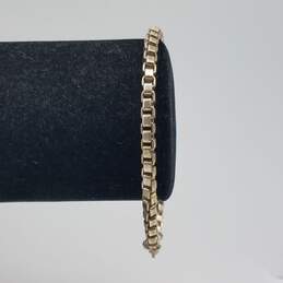 Tiffany & Co. Sterling Silver Authentic 4mm Venetian Box Link Bracelet 16.2g alternative image