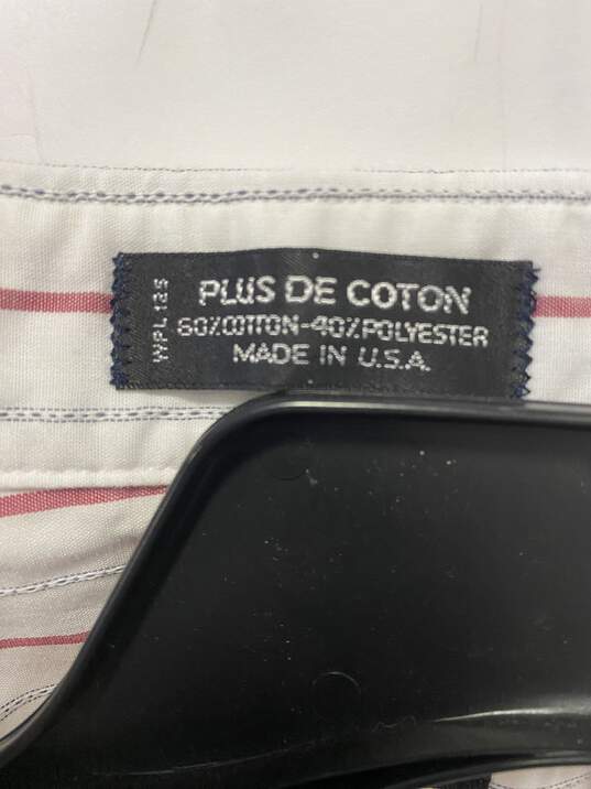 Christian Dior Men Striped Button Down Shirt XL image number 4