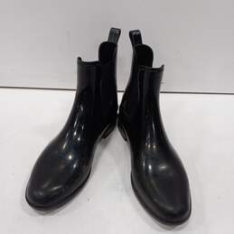 Ralph Lauren Women's Black Rubber Chelsea Boots Size 9