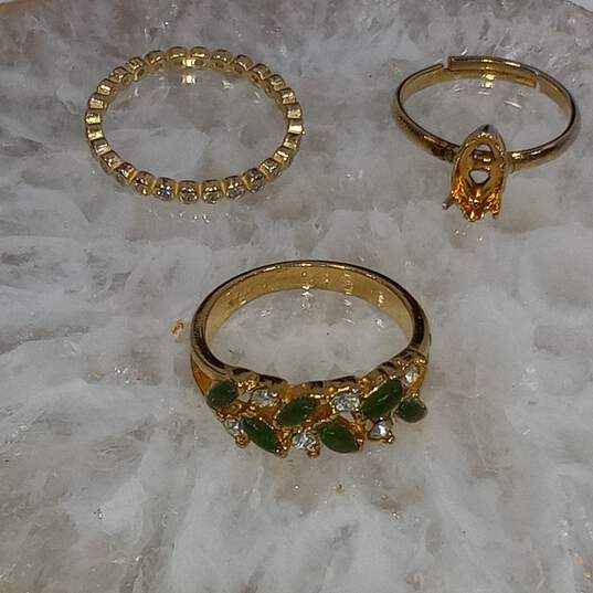 Bundle of Assorted Gold Toned Fashion Jewelry image number 2