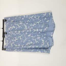 Pendleton Women Blue Floral Skirt Sz 24