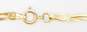 14K Gold Multi Herringbone Chain Bracelet For Repair 1.7g image number 5