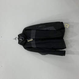 NWT Mens Black Long Sleeve Pockets Full Zip Windbreaker Jacket Size XXL
