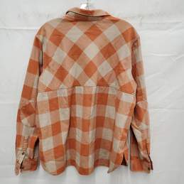 VTG Pendleton MN's 100% Cotton Orange & Beige Plaid Flannel Shirt Size XL alternative image