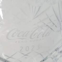 Coca Cola 2023 10 inch High Crystal Glass Trophy Vase alternative image