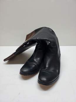 Michael Kors Hayley Brown & Black Leather Boots Size 6.5 alternative image