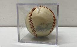 Encased Spalding Baseball Signed by Reggie Smith & Dusty Baker - L.A. Dodgers alternative image