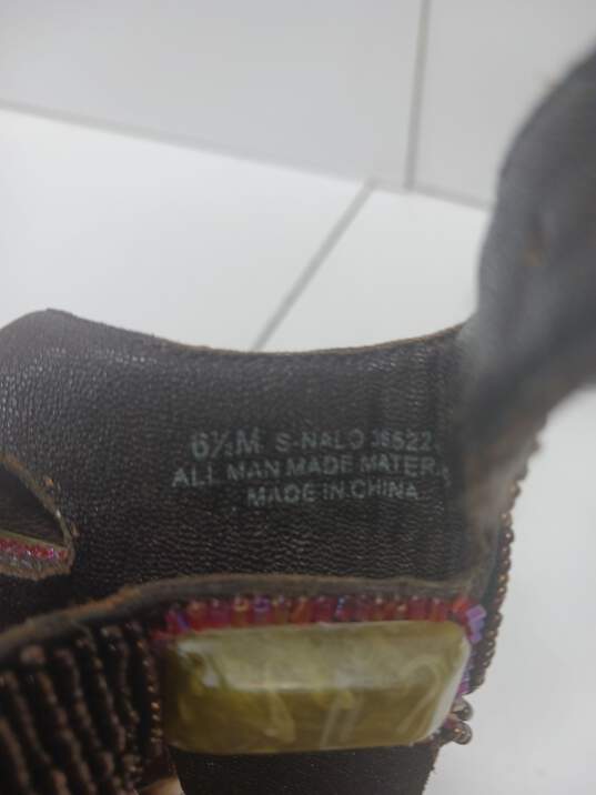 Sam Edelman S-Nalo Beaded Wedge Sandals Women's Size 6.5 image number 6