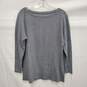 Eileen Fisher WM's 100% Organic Cotton Stripe Gray Crewneck Blouse Size M image number 1