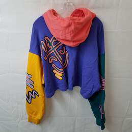 Adidas Originals Long Sleeve Love Unites Crop Hooded Sweater Women's Size 3XL alternative image