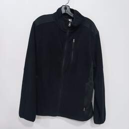 Starter Men's Black Fleece Full Zip Mock Neck Jacket Size L