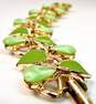 Vintage Coro & Fashion Gold Tone & Green Clip-On Earrings Beaded Multi Strand Necklace & Bracelet 163.4g image number 4