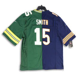 Mens Green Navy Blue Preston Smith #15 NFL Football Split Jersey Size Large alternative image