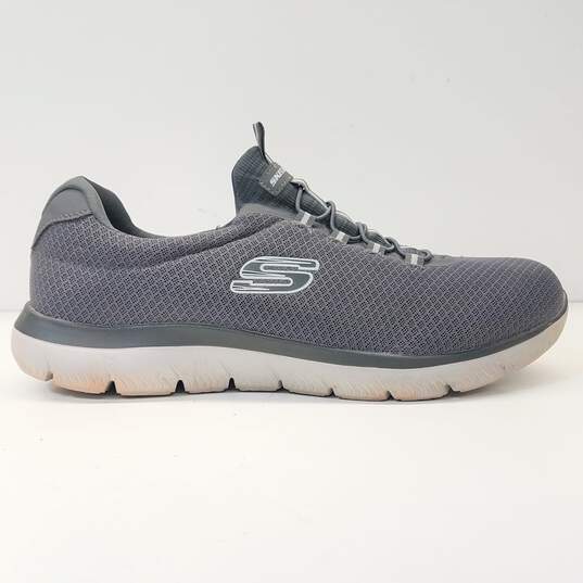 Skechers Slip-on Summits Charcoal Men's Slip On Trainers US 12 image number 2