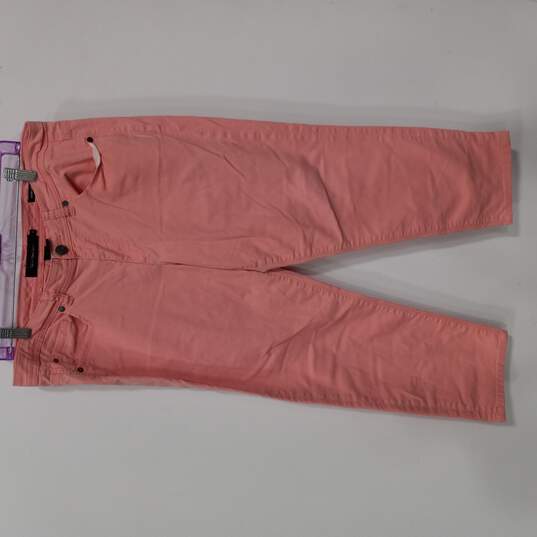 Women's Pink Crop Jeans Sz 14 image number 1