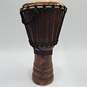 Unbranded Pair of Wooden Rope-Tuned Djembe Drums (Set of 2) image number 2