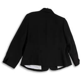 Womens Black Long Sleeve Single Breasted Three Button Blazer Size 18W alternative image