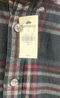 NWT Express Mens Multicolor Plaid Long Sleeve Collared Button-Up Shirt Size XS image number 4