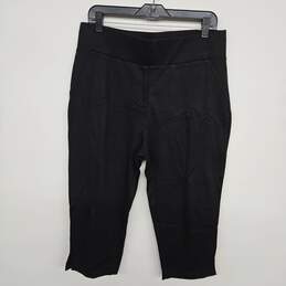 Black High Waisted Capri Pants