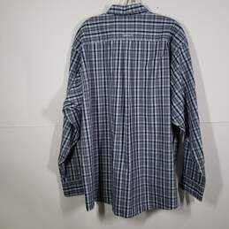 Mens Plaid Wrinkle-Free Collared Long Sleeve Button-Up Shirt Size XXL alternative image