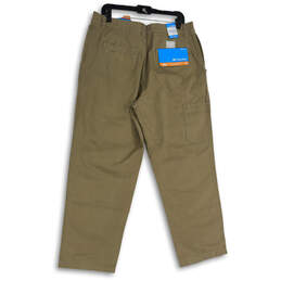 NWT Mens Tan Flat Front Slash Pocket Roc Outdoor Work Pants Size 35X30 alternative image