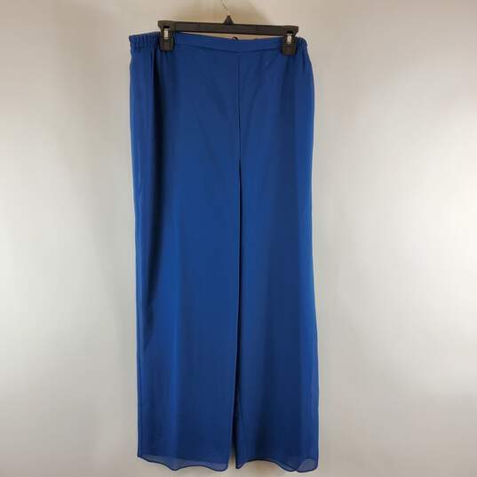 Maya Brook Women Blue Sequin Pants Suit 18 NWT image number 5