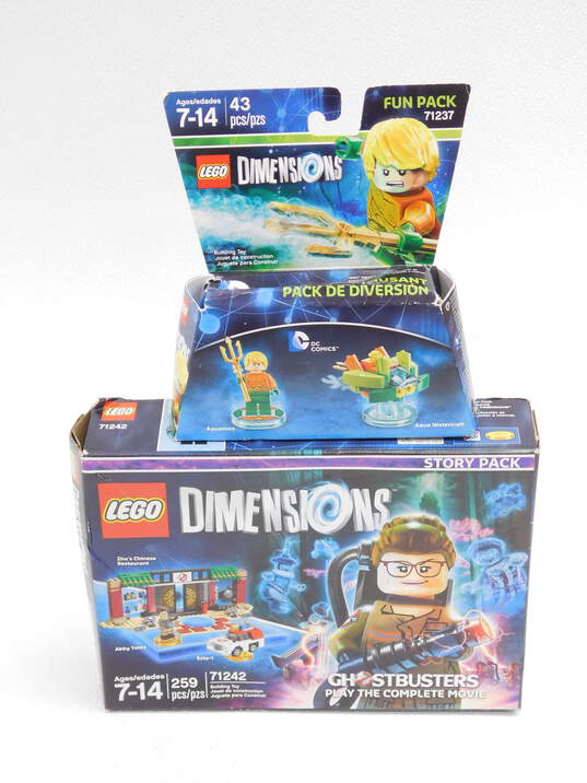 Dimensions Factory Sealed Sets 71242: New Ghostbusters: Play the Complete Movie & 71237: Aquaman Fun Pack image number 1