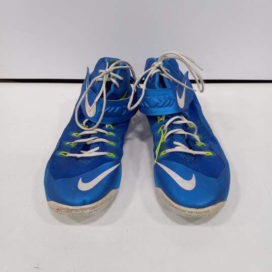 LeBron Zoom Soldier 8 Photo Blue Men's Sneakers Size 14 image number 1
