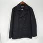 Michael Kors Men's Black Wool Pea Coat Size S image number 1
