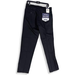 NWT Mens Black Flat Front Slash Pocket Straight Fit Chino Pants Size 32x32 alternative image