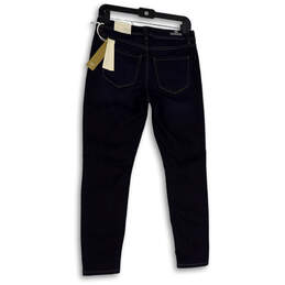 NWT Womens Blue Denim Dark Wash Mid-Rise Pockets Jegging Jeans Size 6S alternative image