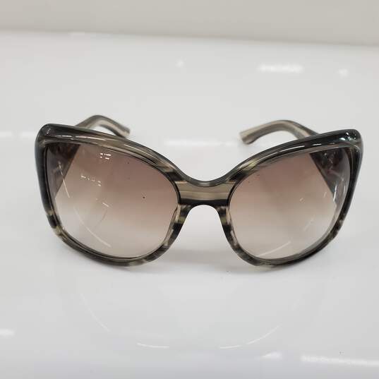Gucci Oversized Translucent Gray Sunglasses image number 2
