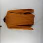 Stacy Adams Men Orange 1/4 Zip Pullover Sweatshirt Sweater M NWT image number 2