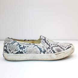 Keds x Kate Spade Double Decker Leather Snakeskin Print Sneakers Shoes Women's Size 7.5 M