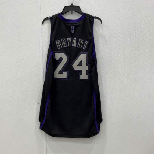 Adidas Mens Black Purple Los Angeles Lakers Kobe Bryant #24 NBA Jersey Size S image number 2