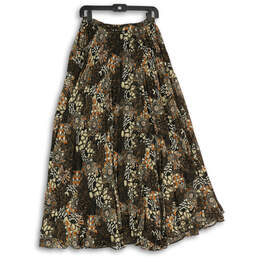 NWT Womens Multicolor Printed Elastic Waist Pull-On Maxi Skirt Size 4 alternative image