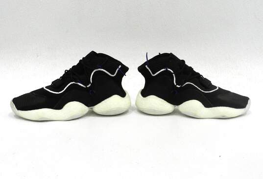 adidas Crazy BYW LVL 1 Black White Men's Shoe Size 9.5 image number 5