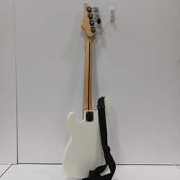 Legacy White Electric Bass Guitar alternative image