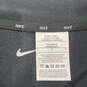 Mens Black Long Sleeve Quarter Zip Hooded Pullover Athletic Jacket Size L image number 5
