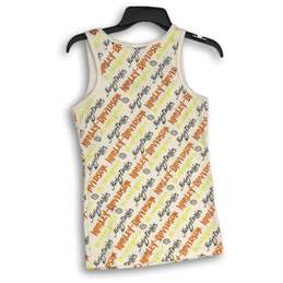 Harley Davidson Motor Clothes Womens White Printed Scoop Neck Tank Top Size M alternative image