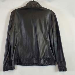 A/X Women Black Leather Jacket L alternative image