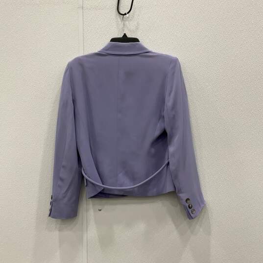 Valentino Womens Purple Peak Lapel Blazer And Skirt 2 Piece Set Size 44/10 w/COA image number 3