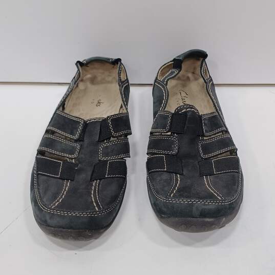 Clarks Haley Stork Black Sandals Women's Size 8M image number 1