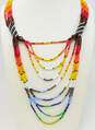 Artisan Seed Bead Colorful Necklaces & Bracelets 307.8g image number 4