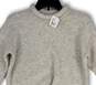 NWT Womens Gray Wool Heather Long Sleeve Crew Neck Pullover Sweater Size XS image number 3