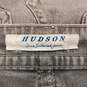 Hudson Women Gray Mini Denim Skirt SZ 26 image number 4