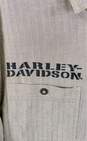 Harley Davidson Men Brown Button Up Shirt M image number 4