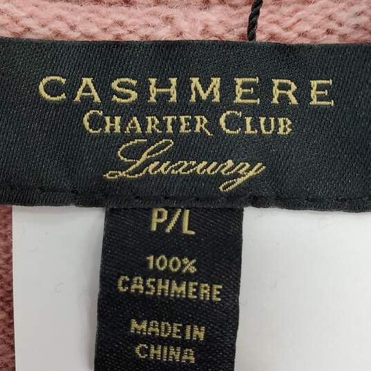 Charter Club Women Pink Cardigan PL NWT image number 3