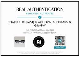 AUTHENTICATED COACH 'KERI' S464 BLACK OVERSIZED SUNGLASSES W/ CASE alternative image