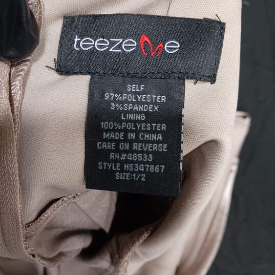 Teeze Me Women's Brown Dress Size1/2 image number 3